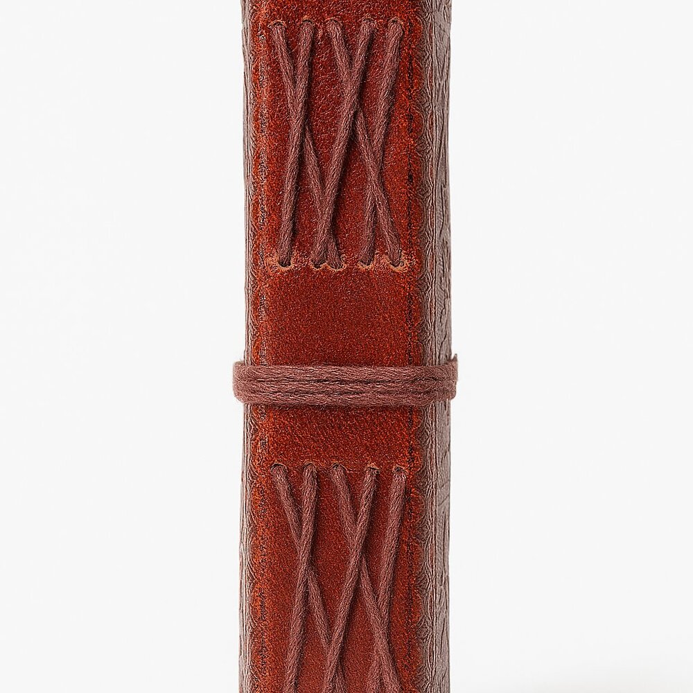 Rustic Brown Leather Journal: Tree of Life, Refillable Writing Diary - Picture 3 of 3